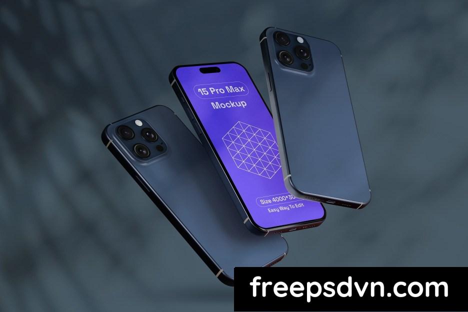 floating iphone 15 pro max mockup akqser3 0