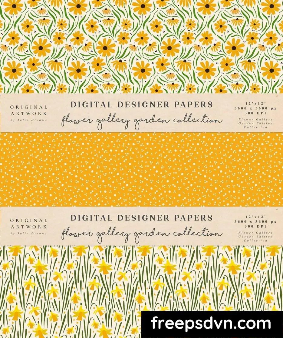 garden flowers seamless patterns orange red 9gxd9a3 5