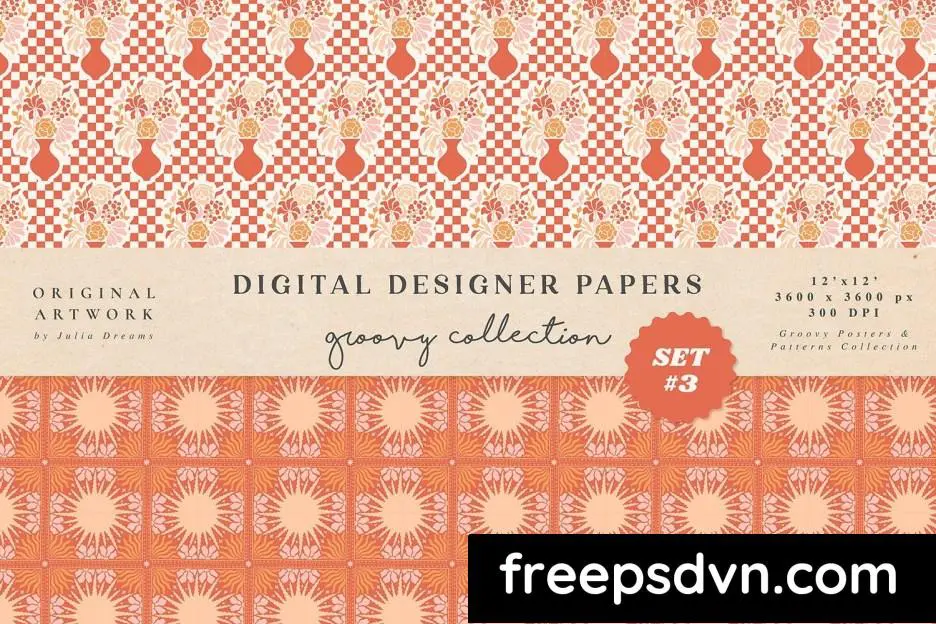 groovy boho seamless patterns papers feminine p3d94v9 1