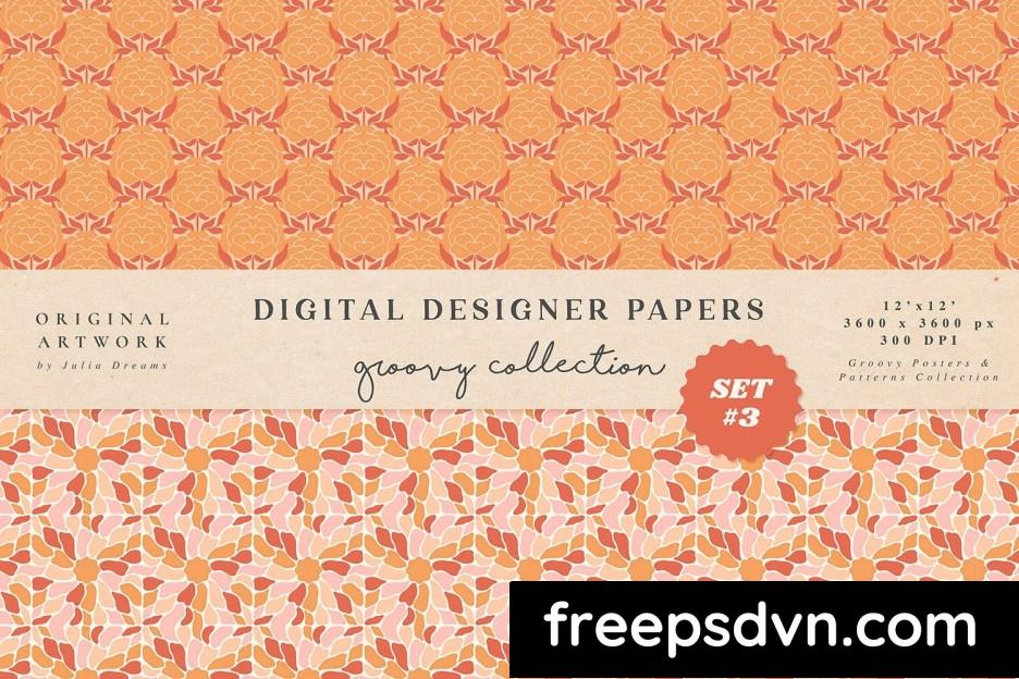 groovy boho seamless patterns papers feminine p3d94v9 2