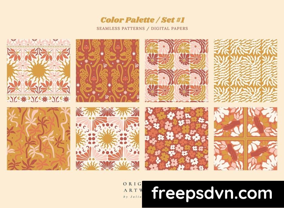 groovy boho seamless patterns papers leopard fc9gyvb 2