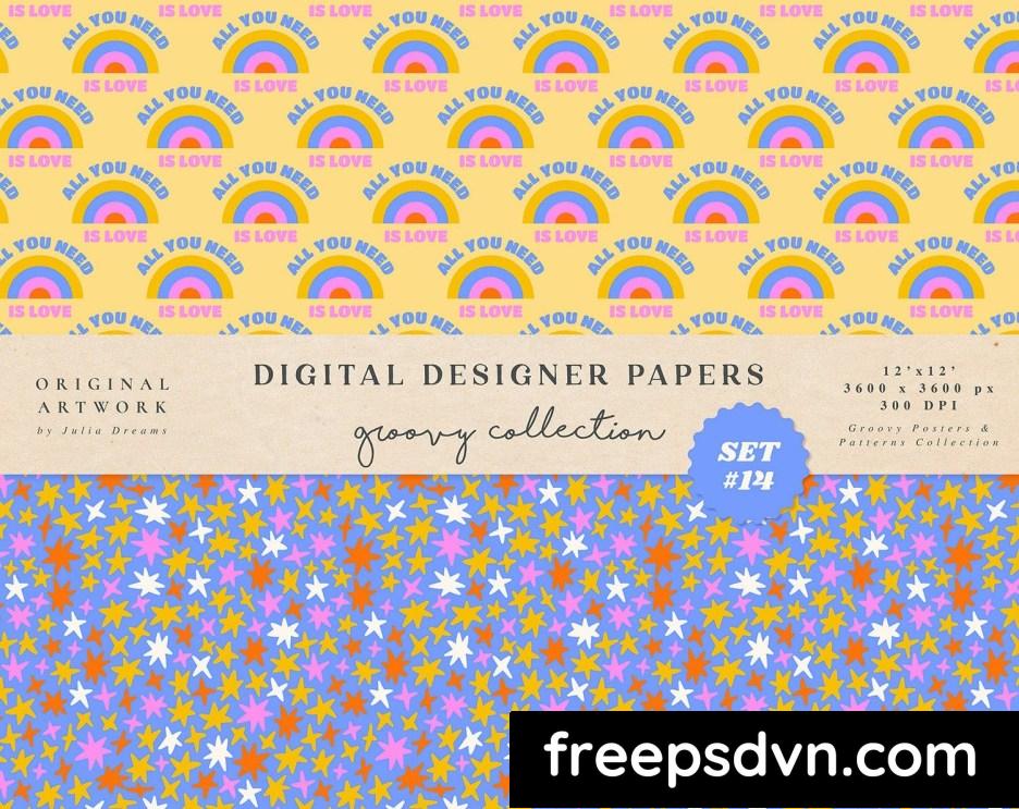 groovy boho seamless patterns papers love peace nw9s3ux 5