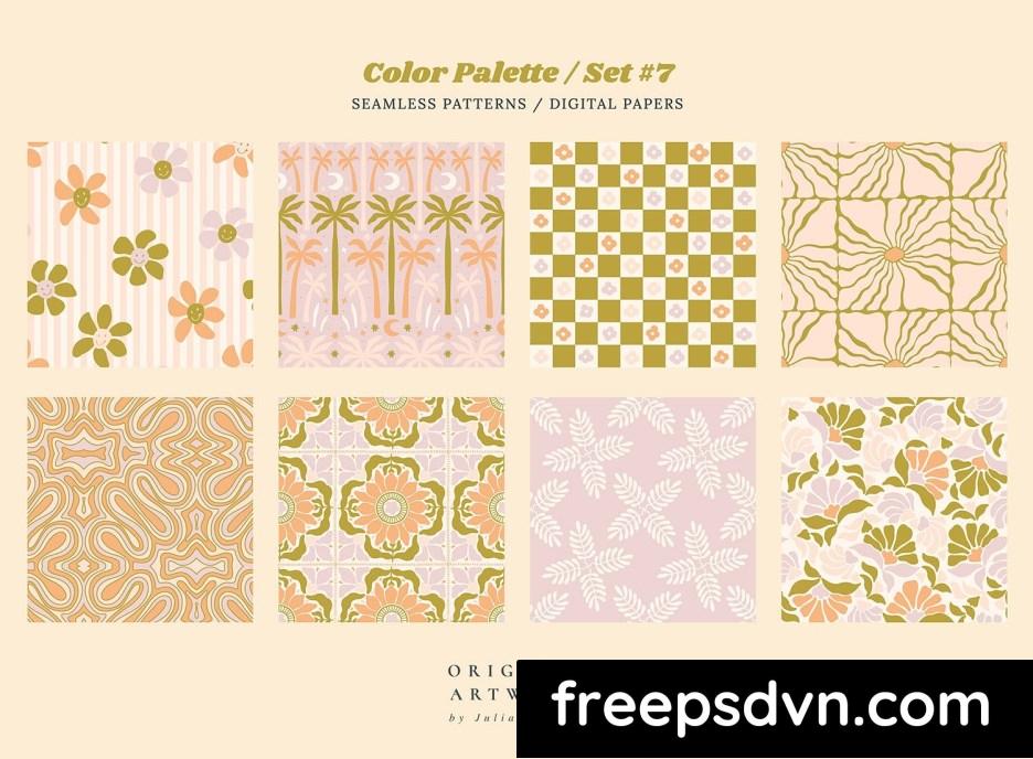 groovy boho seamless patterns papers pastel colors lb27cs3 1