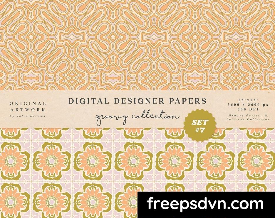 groovy boho seamless patterns papers pastel colors lb27cs3 5