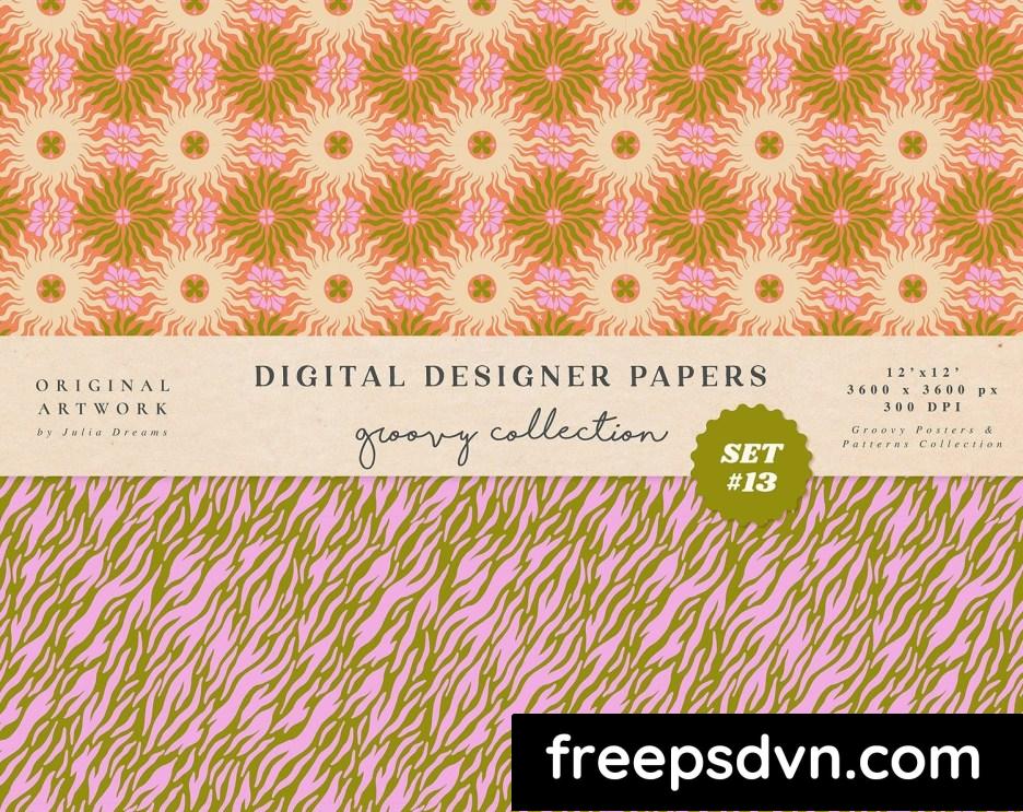 groovy boho seamless patterns papers peace lkt7vfh 1