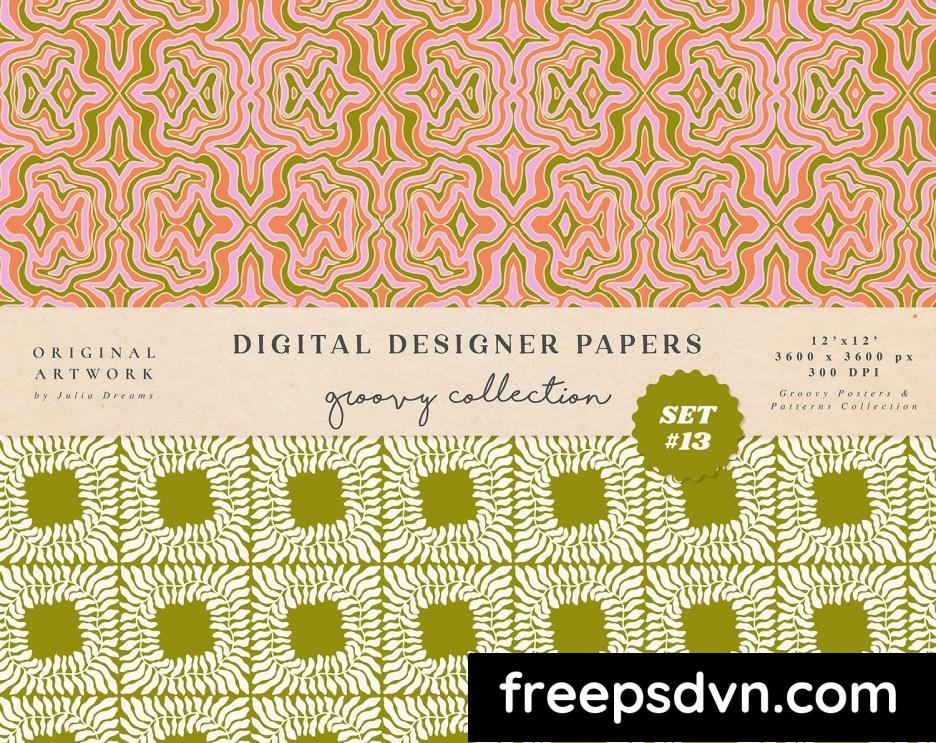 groovy boho seamless patterns papers peace lkt7vfh 2