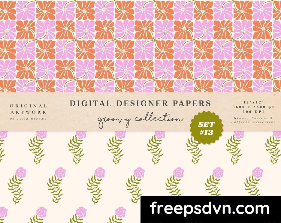 groovy boho seamless patterns papers peace lkt7vfh 5