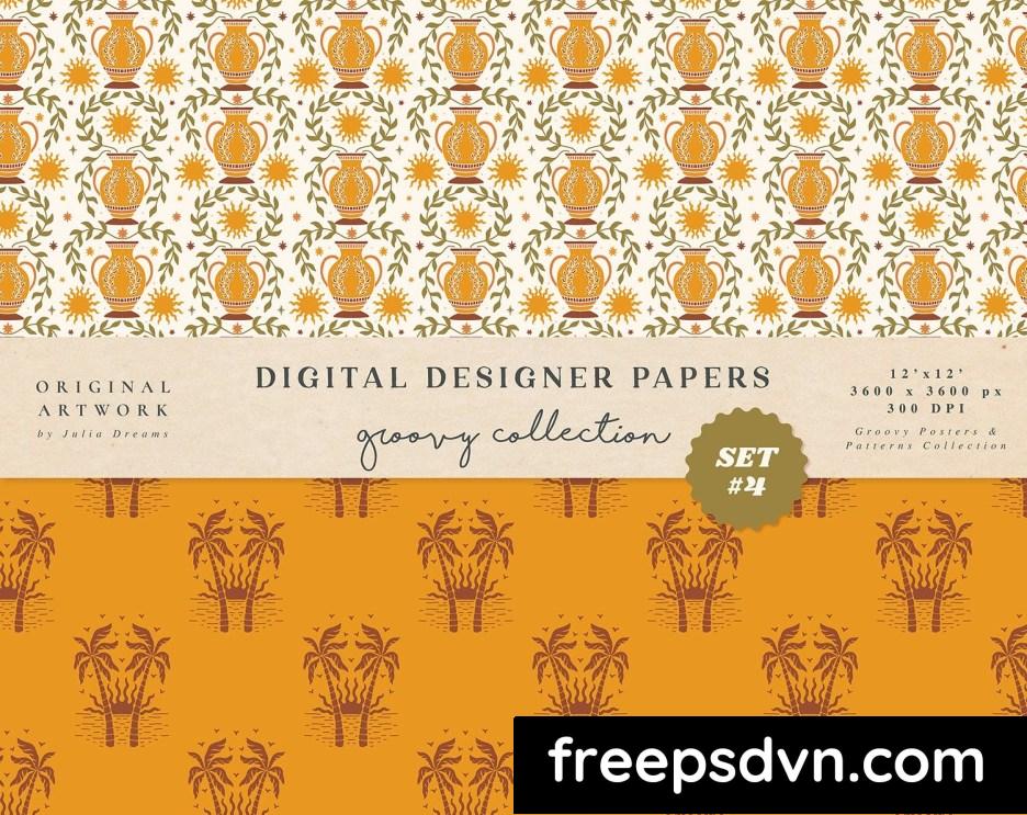 groovy boho seamless patterns papers safari r5scrzb 1