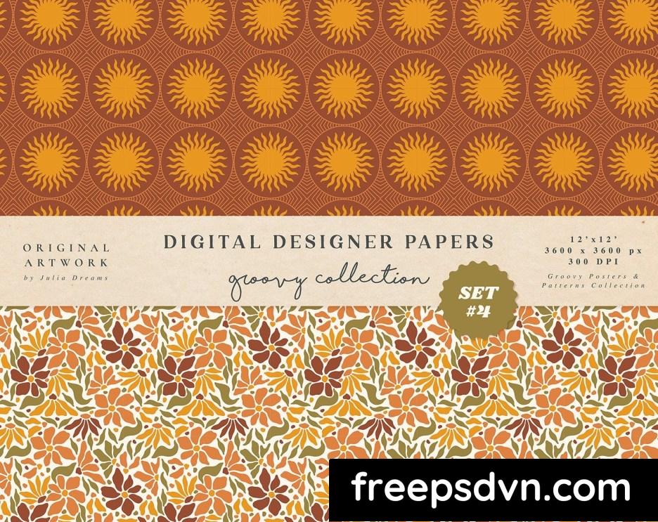 groovy boho seamless patterns papers safari r5scrzb 3