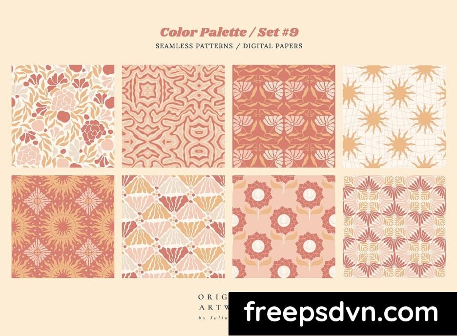 groovy boho seamless patterns papers tender 484wr6d 5