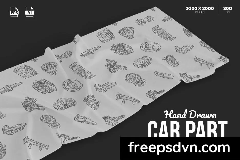 hand drawn car part illustration set ufyl7pl 0 1