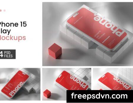 iPhone 15 Pro Clay Mockups 7DZ6VPR iPhone 15 Pro Clay Mockups 7DZ6VPR 0