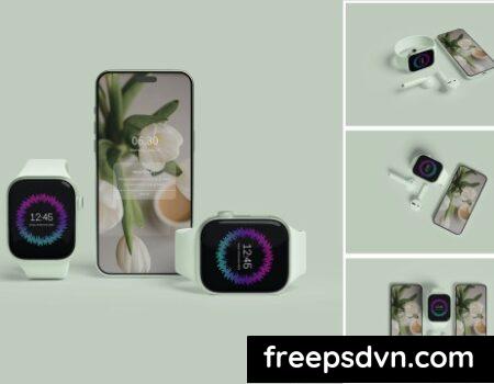 iPhone and iWatch Mockup ZAXCMNV iPhone and iWatch Mockup ZAXCMNV 0