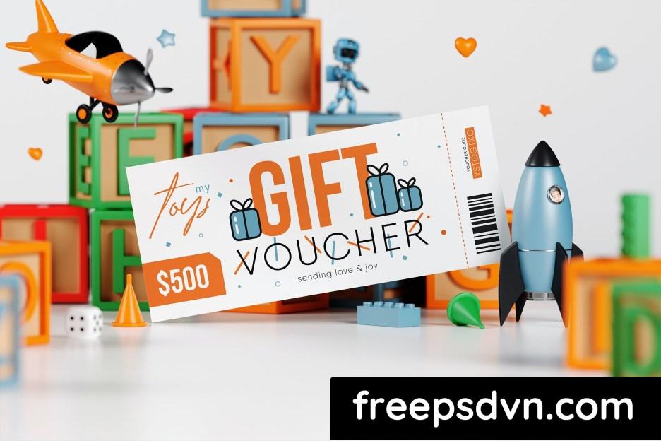 kid gift voucher card mockup r25gc4p 0