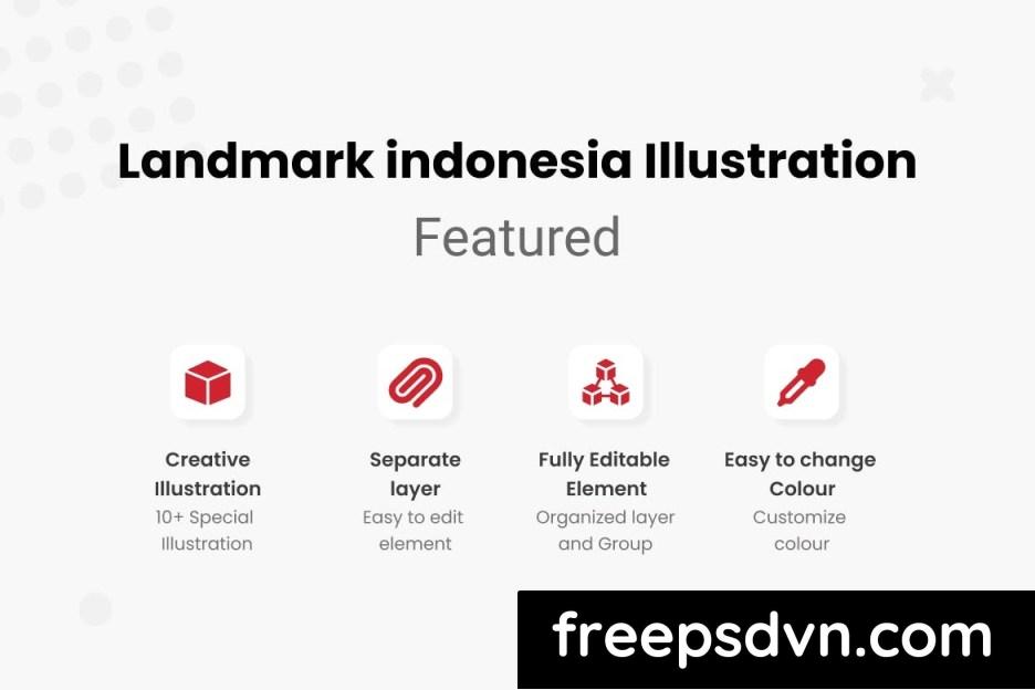 landmark indonesia illustrations collection 4npyntc 2