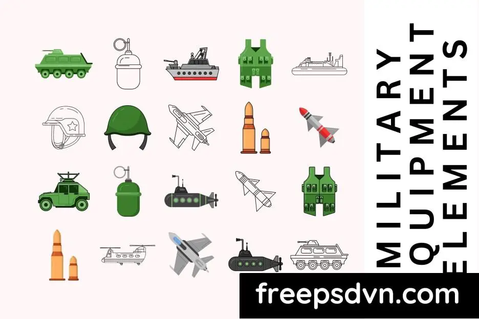 military equipment elements set 4w5z4vx 0 1