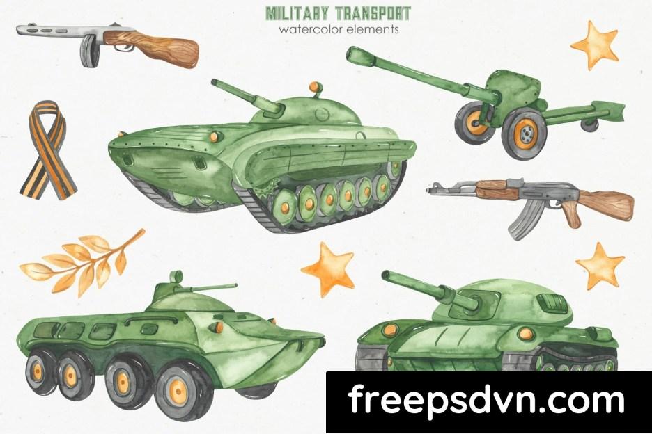 military transport watercolor bkh8g8c 6