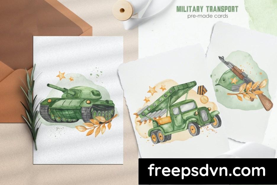 military transport watercolor bkh8g8c 7