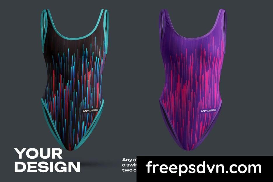 mockup of a one piece sports swimsuit in 3d style 59ylxjs 2