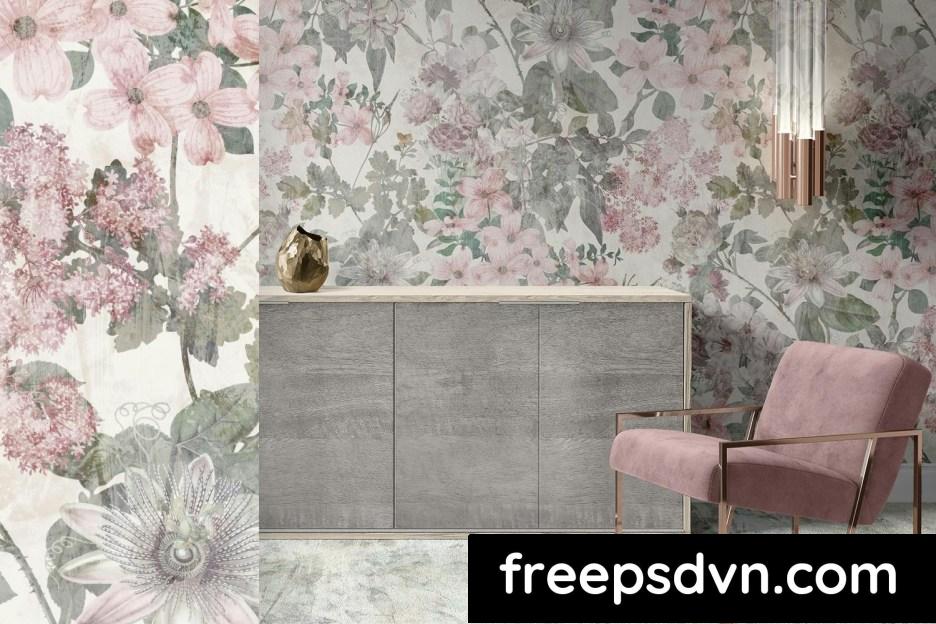 pink floral wallpaper wassgmv 8