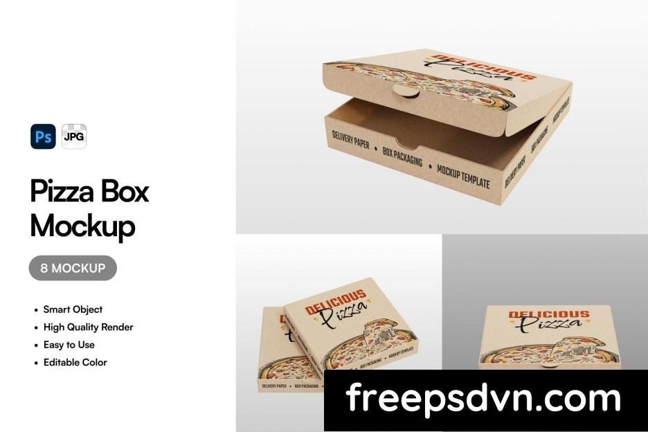 pizza box packaging paper mockup msfqem5 0