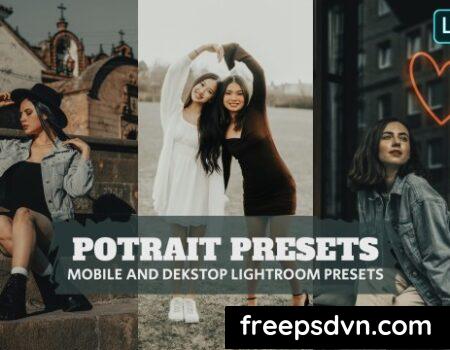 potrait presets lightroom presets dekstop mobile vze4dlb 4