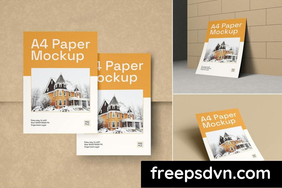 realistic a4 paper mockup set bc7fv8l 0