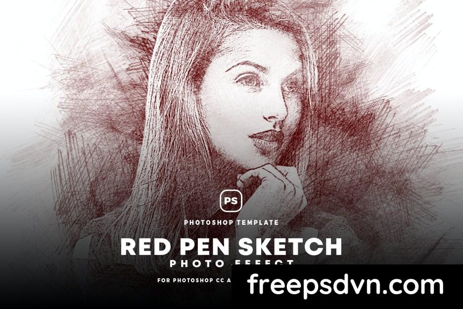 red pen sketch effect 97t6myr 0 1