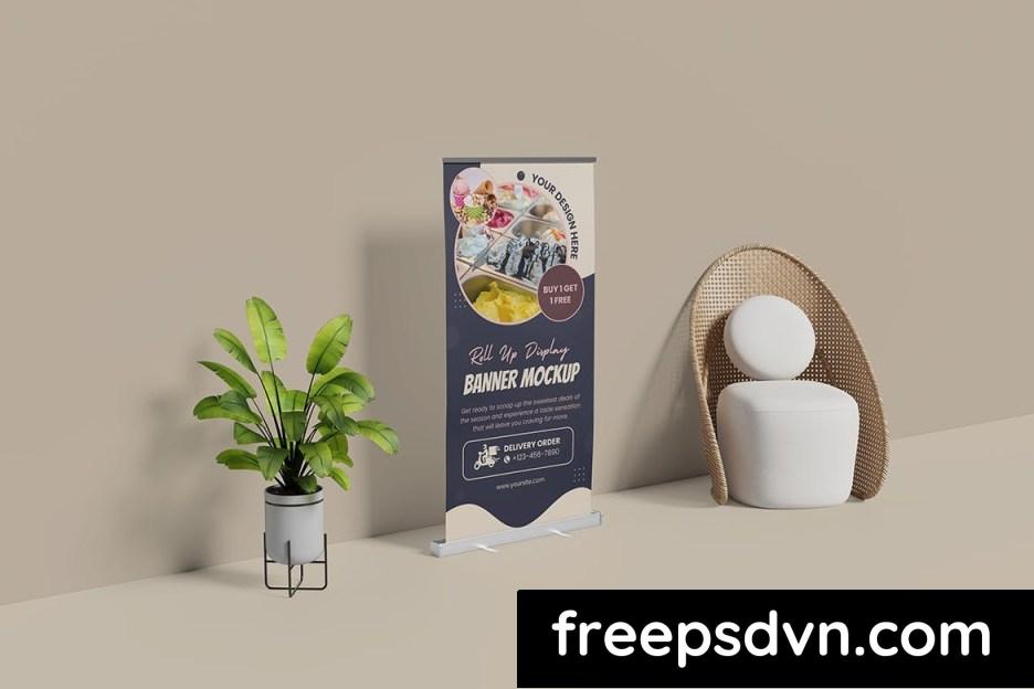 roll up display banner mockup z8fm46t 5