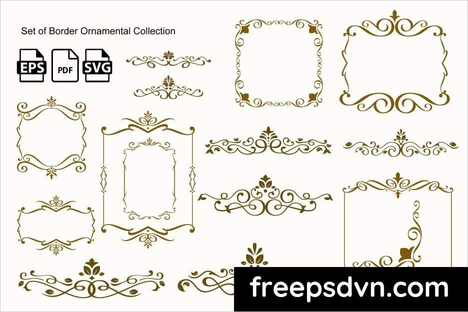 set of border ornamental collection ztbb7vb 0