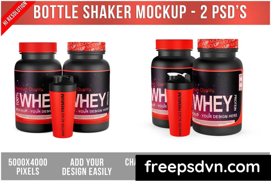 shaker and protein bottle mockup dkd3h7n 0