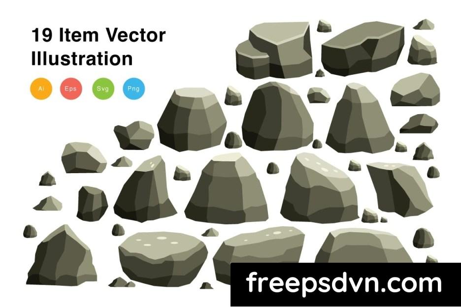 stone elements vector illustration 2ed3cck 2