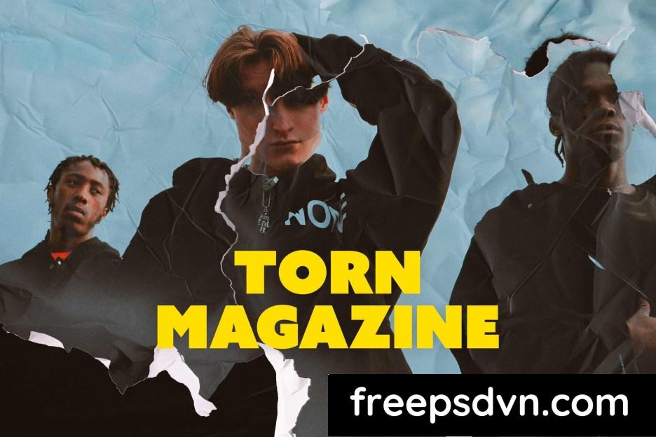 torn magazine photo effect 55vv4wl 0