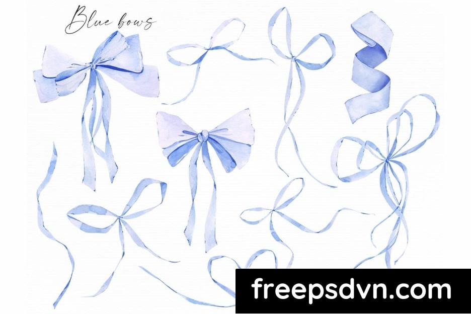 watercolor blue bows clipart baby shower images ccn9vv3 1