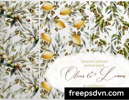 12 Seamless Patterns Olives & Lemons 33GJF6J 12 Seamless Patterns Olives Lemons 33GJF6J 0