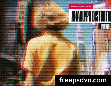 Anaglyph Distortion Photo Effect 6KCXAYP 6KCXAYP 5czaAWnyWL