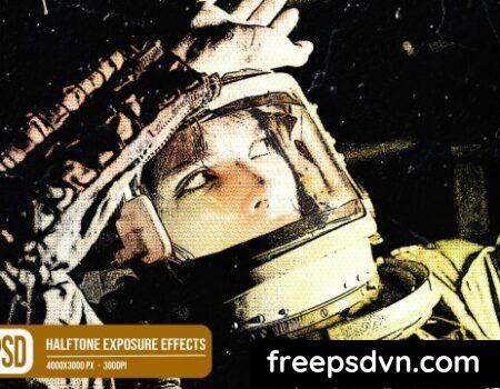 Halftone Exposure Photo Effects 6KDDAN3 Halftone Exposure Photo Effects 6KDDAN3 0