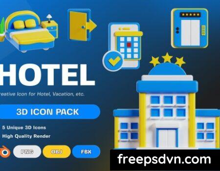 Hotel 3D Illustration FN9JDDW Hotel 3D Illustration FN9JDDW 0