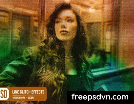 Line Glitch Photo Effects HBP2M78 Line Glitch Photo Effects HBP2M78 0