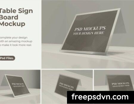 Table sign board mockup 845AB66 Table sign board mockup 845AB66 0
