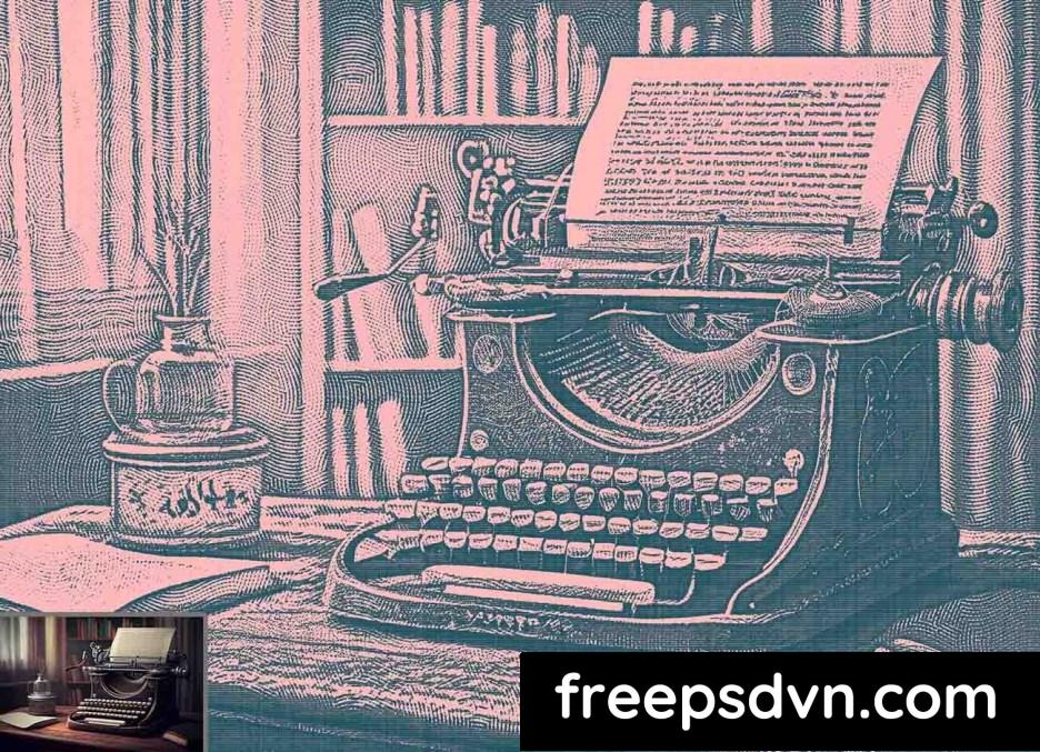 Novel Line Art Photoshop Action 91673323