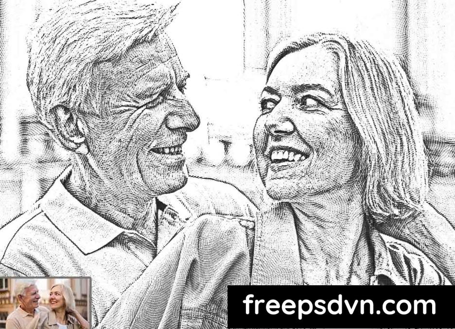 Novel Line Art Photoshop Action 91673323