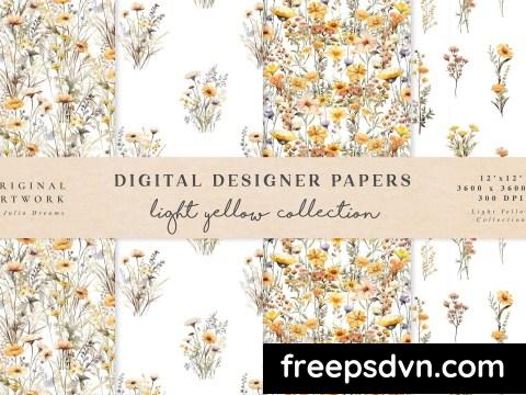 Light Yellow Wildflowers Seamless Patterns 2Y5XFGB 2Y5XFGB yDGdsCEXBX