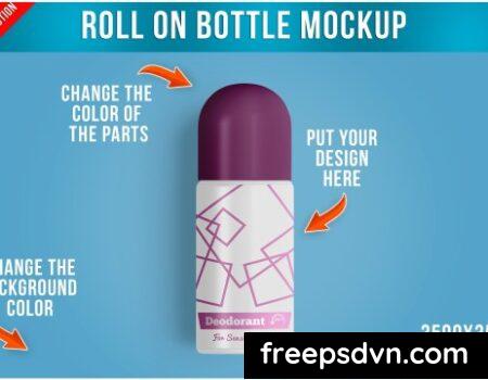 Roll on Bottle Mockup – Top View 3MLKGS4 3MLKGS4 76bzy7RrDi