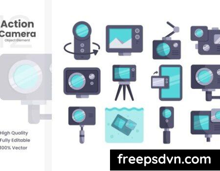 Action Camera Vector Element Set 92FSR45 0