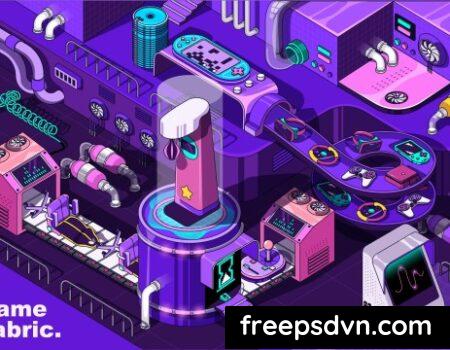 Video Game Isometric Design Concept XHSUKPG Video Game Isometric Design Concept XHSUKPG 0