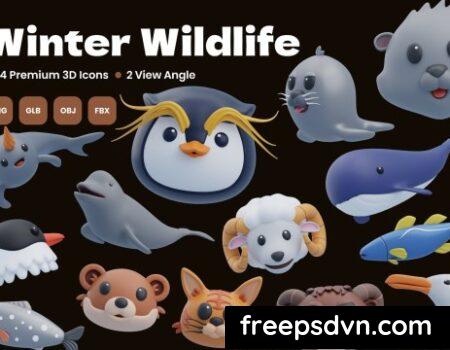 Winter Wildlife 3D Icon KN6LFP8 0 scaled 1