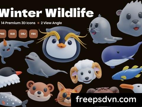 Winter Wildlife 3D Icon KN6LFP8 0 scaled 1