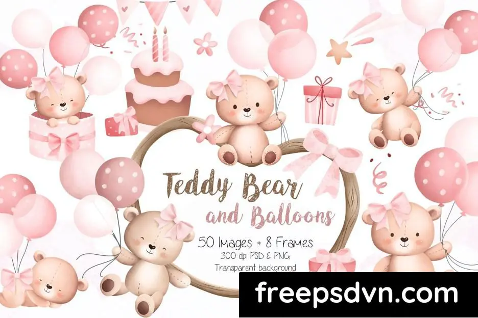 Baby Teddy Bears and Balloons AYQDT5L baby teddy bears and balloons ayqdt5l 0 1