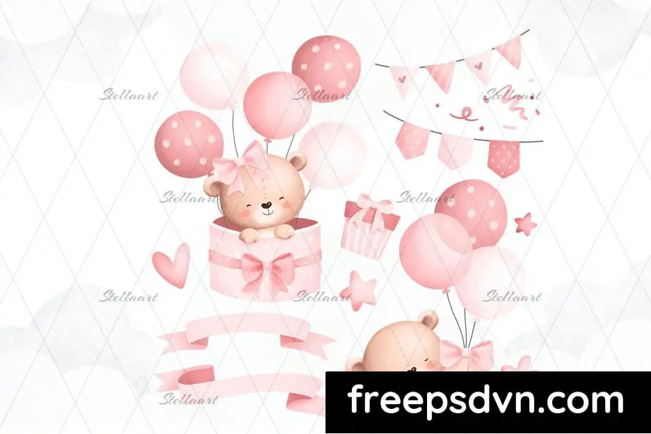 Baby Teddy Bears and Balloons AYQDT5L baby teddy bears and balloons ayqdt5l 2